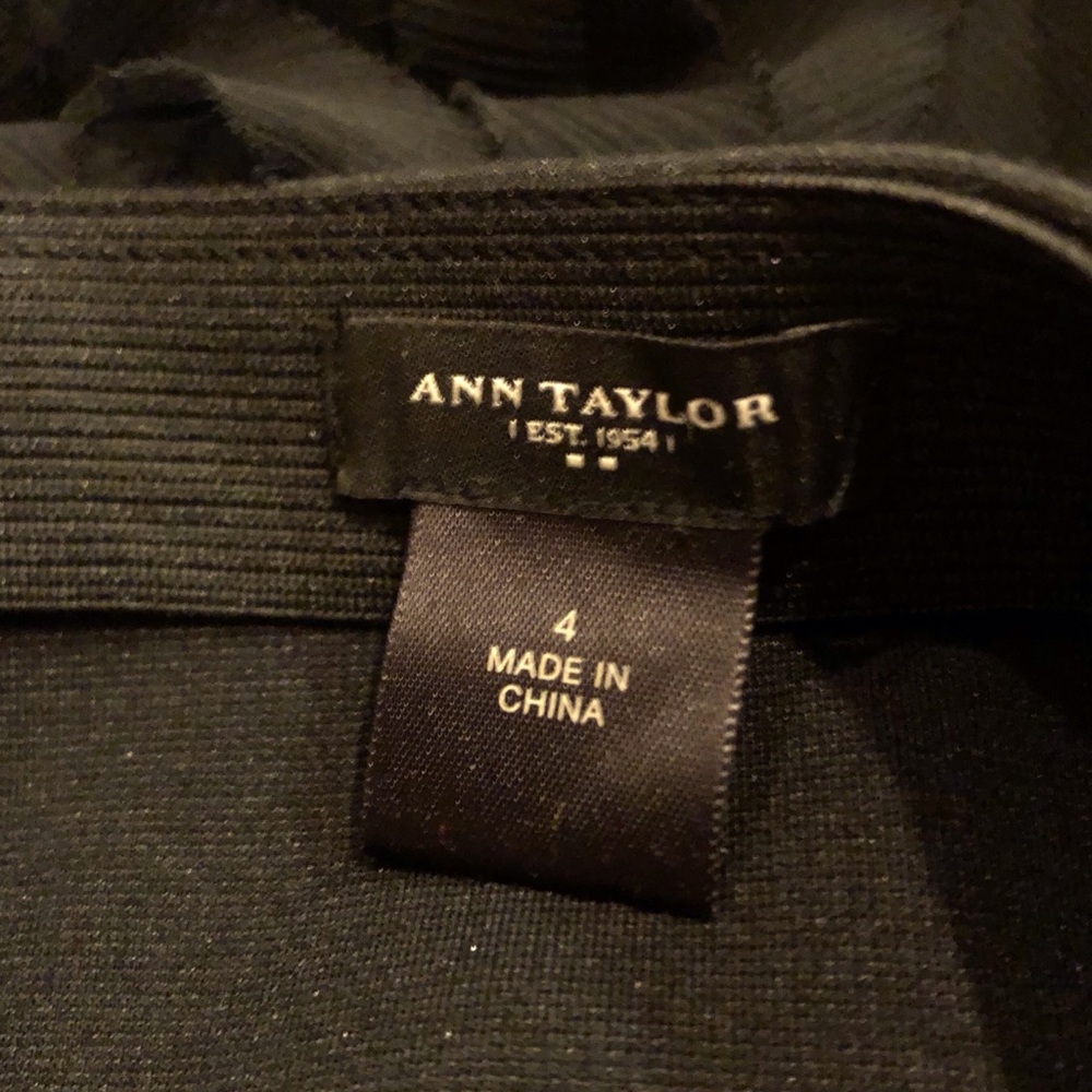 Ann Taylor Black Mini Skirt - Picture 2 of 4